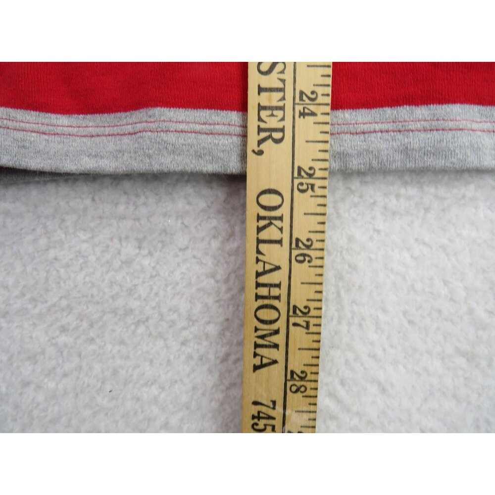 Talbots Shirt Womens XL Red White Striped Long Sleeve Boatneck Nautical Breton - Picture 9 of 9